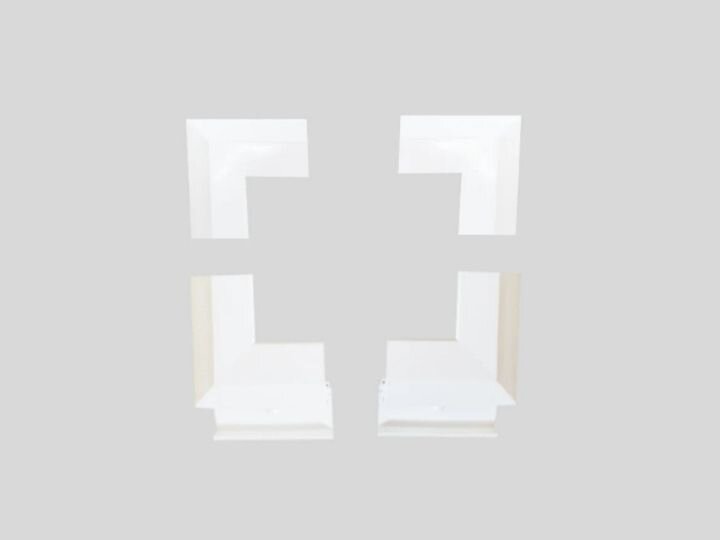 Text: AKF Fenster Ersatzteile weißeEckverbinder 