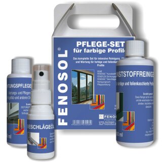FENOSOL® MINI Pflegeset für PVC- DEKOR farbige Profile