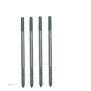 Stockschrauben Stahl Typ 23E S galv. verzinkt M6 x 80 mm 5 Stück