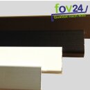 Flügelabdeckprofil für Holzfenster inkl. Endkappen und Befestigung silber EV1 1400 mm