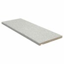 Werzalit Fensterbank Compact S18 Metallic, glatt - seidenmatt Tiefe: 400 mm x Länge:  1500 mm mit Kunststoffabschluss