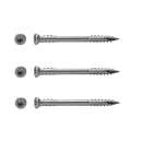 Terrassenschrauben Edelstahl C1 Senkkopf CUT Spitze, Teilgewinde, mit Fräsrippen