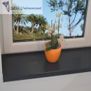 Kunststoff Fensterbank Anthrazit PVC inkl. Endkappen