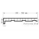 Kunststoff Fensterbank Anthrazit PVC inkl. Endkappen Tiefe: 100 mm x Länge:  1400 mm
