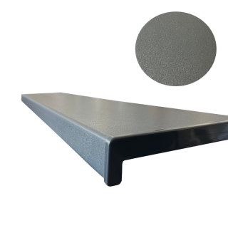 Kunststoff Fensterbank Anthrazit PVC inkl. Endkappen Tiefe: 150 mm x Länge:  1700 mm