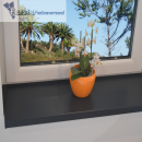Kunststoff Fensterbank Anthrazit PVC inkl. Endkappen Tiefe: 250 mm x Länge:  800 mm