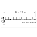 Kunststoff Fensterbank Anthrazit PVC inkl. Endkappen Tiefe: 250 mm x Länge:  800 mm