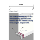Kunststoff Fensterbank Anthrazit PVC inkl. Endkappen Tiefe: 250 mm x Länge:  800 mm