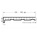 Kunststoff Fensterbank Anthrazit PVC inkl. Endkappen Tiefe: 300 mm x Länge:  2500 mm