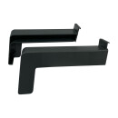 Aluminium Fensterbank anthrazit RAL 7016 260 600 Kunststoffgleitabschluss