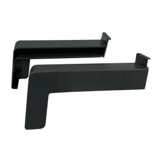 Aluminium Fensterbank anthrazit RAL 7016 300 1200 Kunststoffgleitabschluss