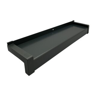 Aluminium Fensterbank anthrazit RAL 7016 320 500 Kunststoffgleitabschluss