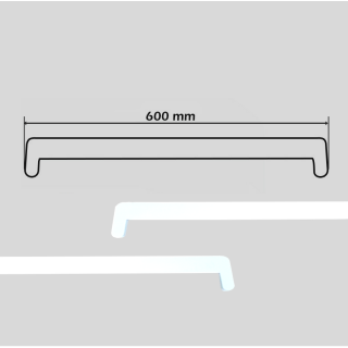 Product Image for Kunststoff Fensterbank Marmor PVC inkl. Endkappen, Tiefe: 200 mm x Länge: 1200 mm