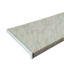 Kunststoff Fensterbank Marmor PVC inkl. Endkappen, Tiefe:  300 mm x Länge: 800 mm