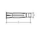 JD Allzweckdübel mit Kragen Dübel Spreizdübel Nylondübel Universaldübel 6 -12 mm