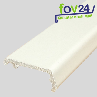 Flügelabdeckprofil für Holzfenster inkl. Endkappen und Befestigung mittelbronze 950 mm