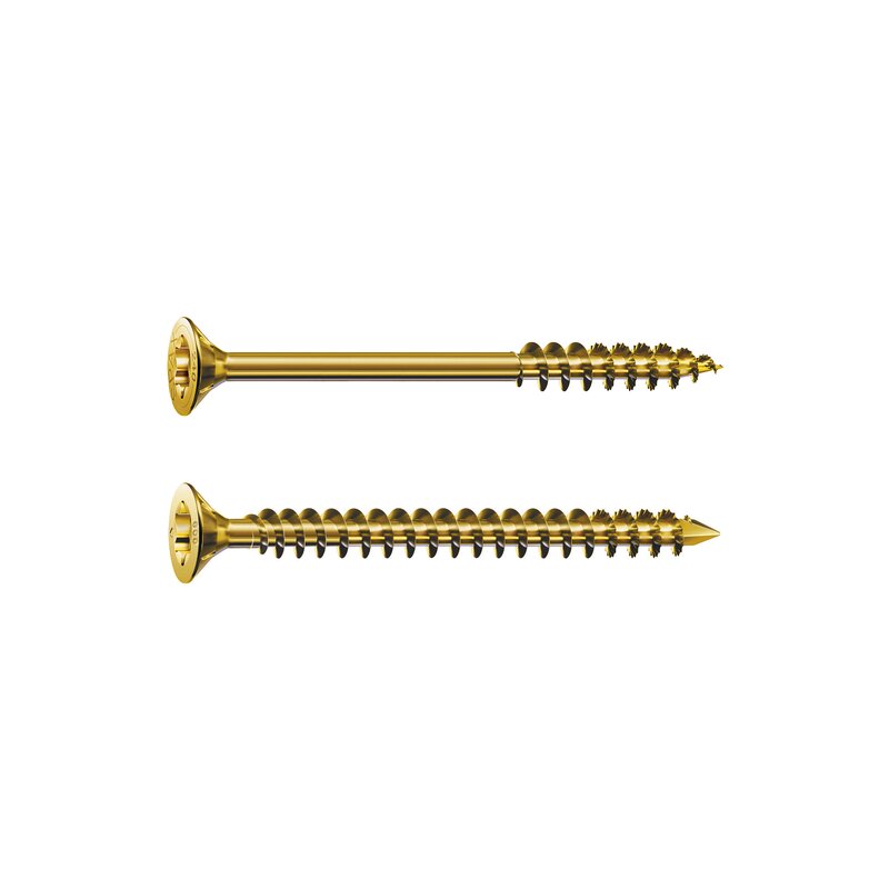 Product Image for Spax Konstruktionsschrauben 8 mm / 10 mm mit T-Star plus Senkkopf, galv. verzinkt gelb chromatiert