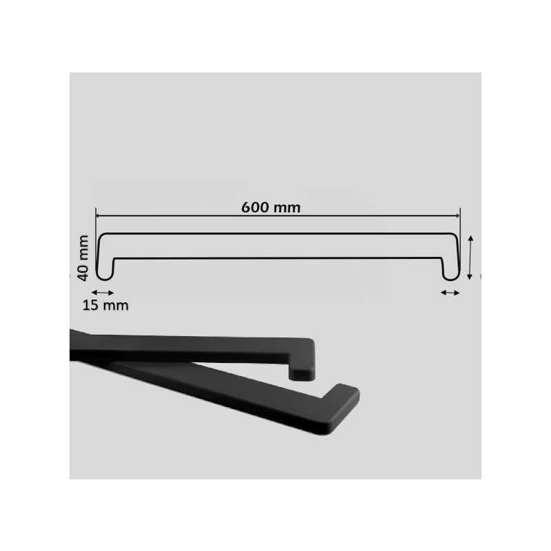 Product Image for Extra Endkappe Kunststoff Fensterbank Anthrazit