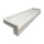 Aluminium Fensterbank weiß Ausladung 50 bis 400 mm Abschlüsse wählbar 300 mm 1100 mm Aluminiumgleitabschluss ohne Putzkante (Paar)