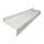Aluminium Fensterbank weiß Ausladung 50 bis 400 mm Abschlüsse wählbar 165 mm 2100 mm Aluminiumgleitabschluss ohne Putzkante (Paar)