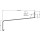 Aluminium Fensterbank silber EV1 Tiefe: 165 mm x Rasterlänge: 2900 mm ohne Seitenabschluss