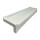 Aluminium Fensterbank weiß Ausladung 50 bis 400 mm Abschlüsse wählbar 320 mm-2900 mm-Aluminiumgleitabschluss (Paar)