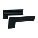Aluminiumfensterbank Konfigurator Anthrazit matt-70 mm-700 mm-Aluminiumabschluss ohne Putzkante ( Paar )