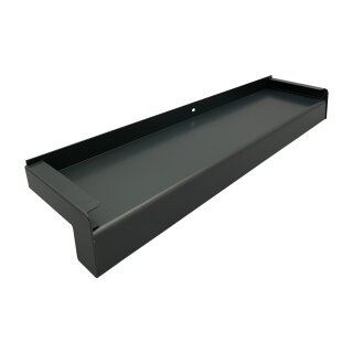 Aluminiumfensterbank Konfigurator Anthrazit matt-70 mm-700 mm-Aluminiumabschluss mit Putzkante ( Paar )