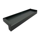 Aluminiumfensterbank Konfigurator Anthrazit matt-70 mm-700 mm-Aluminiumabschluss mit Putzkante ( Paar )