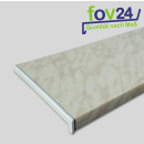 Kunststoff Fensterbank Marmor PVC inkl. Endkappen, Tiefe:  500 mm x Länge: 2300 mm