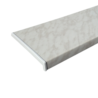 Kunststoff Fensterbank Marmor PVC inkl. Endkappen, Tiefe:  500 mm x Länge: 2000 mm