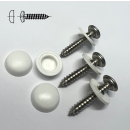 Fensterbankschrauben reinweiß RAL 9010 25...