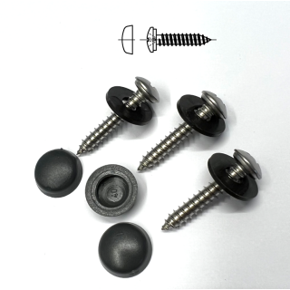 Fensterbankschrauben anthrazitgrau RAL 7016 50 Stück 3,9 x 22 mm