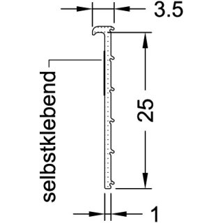 Fensterbankdichtung UD 400-1 schwarz GUTMANN 185352