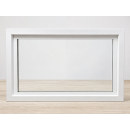 Kunststoffkellerfenster weiß oder braun mit Isolierglas 2.0