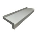 Balkonaustritt silber EV1 natur eloxiert 150 mm 500 mm Aluminiumabschluss mit Putzkante