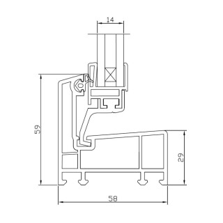 AKF Kunststoffkellerfenster Kipp 2000 Braun mit Isolierglas 14 mm, Ug 2.0 W/(m²K)