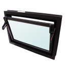 AKF Kunststoffkellerfenster Kipp 2000 Braun mit...