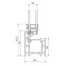 AKF Kunststoff-Kellerfenster, Kipp 24 weiß mit Isolierglas, Ug 1.1 W/(m²K)