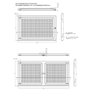 AKF Stahl Kellerfenster Sondergrößen, verzinkt, + 4 Maueranker, einflügelig DIN rechts, Breite x Höhe in mm - 700 mm 300 mm