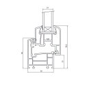 AKF Kunststoff Fenster SF 100 weiß mit Isolierglas 24 mm