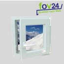 AKF Kunststoff Fenster SF 100 weiß mit Isolierglas 24 mm, Breite:  500 mm x Höhe: 1000 mm, Dreh/Kipp links