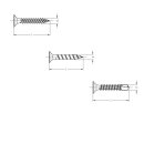 Gipsplattenschrauben Grobgewinde 3,9 x 35 mm 500 Stück