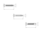 Gipsplattenschrauben Grobgewinde 3,9 x 55 mm 1000 Stück