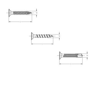 Product Image for Gipsplattenschrauben Bohrspitze 3,5 x 35 mm 500 Stück
