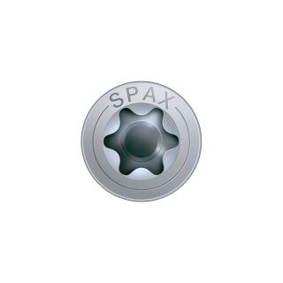 SPAX-Verlegeschrauben Senkkopf, T-Star plus mit Fräsrippen, 4CUT-Spitze Fixiergewinde,