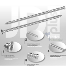 Fensterrahmenschrauben I-Stern Senkkopf 11 mm I-30 7,5 x 182 100 Stück