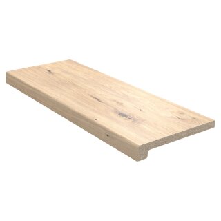 Werzalit Fensterbank Exclusiv Eiche rustikal, Tiefe:  250 mm x Länge:  1000 mm ohne Seitenabschluss