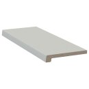 Werzalit Fensterbank Exclusiv Hellgrau - Perlstruktur, Tiefe:  550 mm x Länge:  600 mm mit ABS Kante zweiseitig