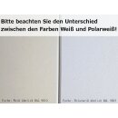 Werzalit Fensterbank Exclusiv Polarweis - Perlstruktur, Tiefe:  100 mm x Länge:  500 mm ohne Seitenabschluss